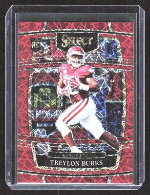2022 Select Draft Treylon Burks #6 RC Red Lazer Prizm Titans