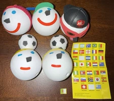 (5) Jack In The Box Collectible Jack Antenna Ball Beanie Spin Hat Bubble Soccer