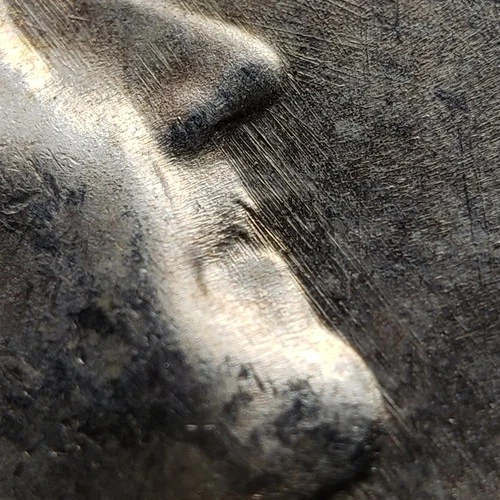 1955 50c Silver Franklin Half Dollar - Looks FBL - Bugs Bunny - BU - H3700