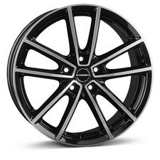 1x BORBET DESIGN W black polished glossy 8.0Jx18 5x114.3 ET40