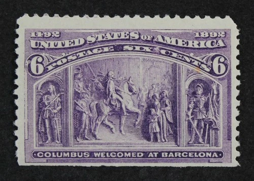 CKStamps: US Stamps Collection Scott#235 6c Columbian Mint NH OG