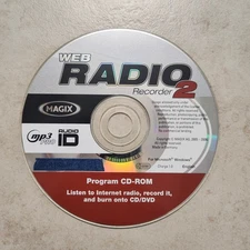 Web Radio Recorder 2 by Magix Vintage CD Software (PC; 2006) #2025
