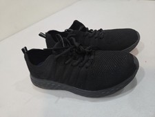 Shoes For Crews Men  s Everlight Black Lace-Up, Size 7.5 Woman Non-Slip 22146