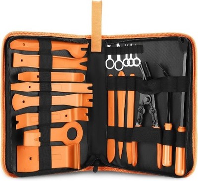 Car Trim Removal Tool Kit, Clip Plier Upholstery Remover Set for Color: Orange