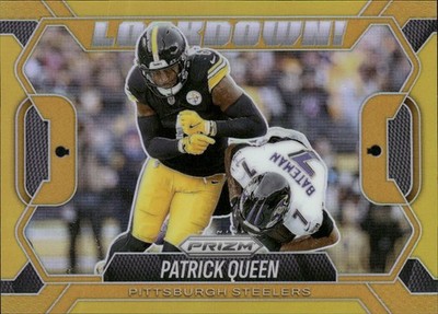 2025 Panini Prizm #11 Patrick Queen Lockdown! Gold #/10