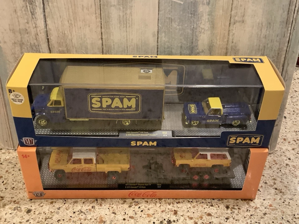 2 Pc - CHASE LOT M2 Machines Chevy Haulers Spam & Coca-Cola Cheyenne Blazer C60 - Image 2 of 4