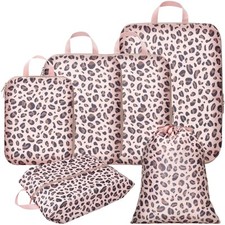Compression Packing Cubes for Travel, 6 Set Packing Cubes for Suitcases Expan...
