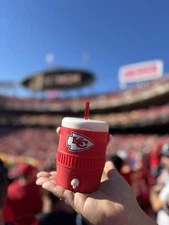 2025 Kansas City CHIEFS Stadium - Red Mini WATER COOLER JUG 16 oz.