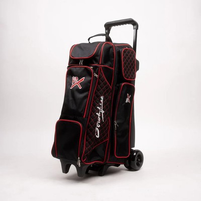 KR Strikeforce Royal Flush 4 x 4 Roller Black Red Bowling Bag
