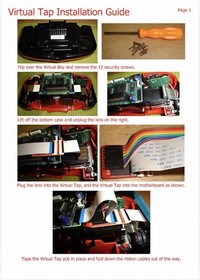 Virtual Boy  VIRTUAL Tap VGA Out Adaptor DIY Parts