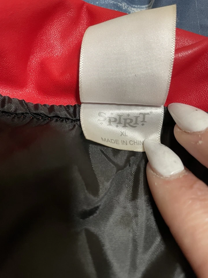 Chaqueta de cuero sintético Harley Quinn “Live Fast Die Clown” - Talla XL Disfraz de disfraces Foto 4 de 4