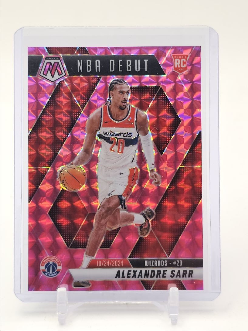 ALEXANDRE SARR 2024-25 MOSAIC NBA DEBUT ROOKIE PINK PRIZM RC /175 Q5889