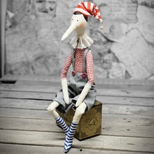 Vintage Künstlerpuppe Junge Tilda 50 cm Puppe Stoffpuppe Handarbeit Jungenpuppe