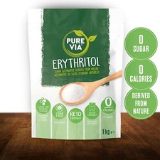 Pure Via Erythritol 1kg - Zero Calorie Natural Sweetener