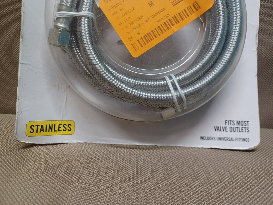 NEW Everbilt Dishwasher Supply line 5'x3/8"x 3/8" eBay