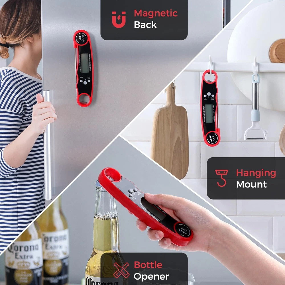 Meat Thermometer Digital – Fast Instant Read Food Thermometer for Cooking, Gr...