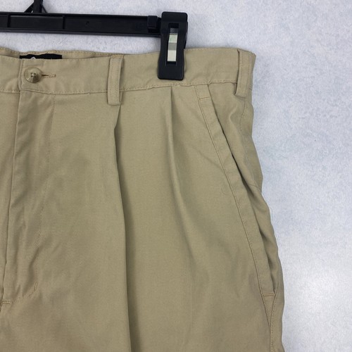 HEAD Tennis Shorts Mens 36x9" Pleated Chino Activewear Khaki Tan Quickdry Fabric - Picture 3 of 10