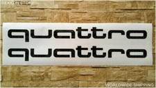 Quattro Die Cut High Cast Vinyl Black Decals Stickers