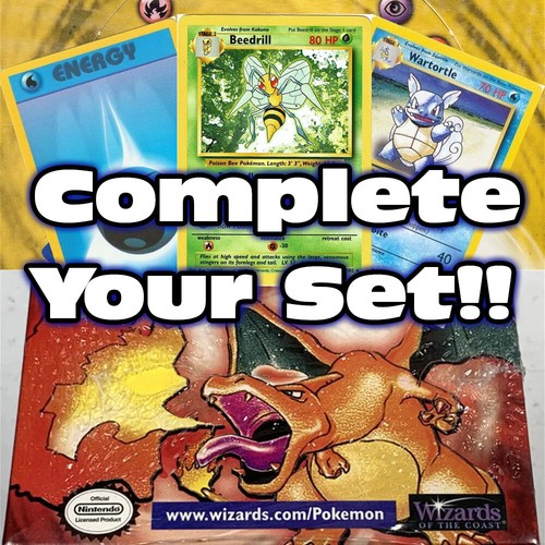 1999 Pokemon TCG Base Set | Save ⏱ and 💲 |  Free Shipping (Complete Your Set)