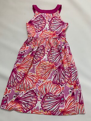 Gymboree Pink Seashell Maxi Dress XS 4 Excellent | eBay
