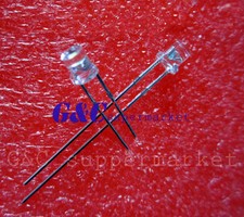 500PCS F3 3MM FLAT TOP LED BLUE SUPER BRIGHT Wide Angle Leds Lamps GOOD QUALITY