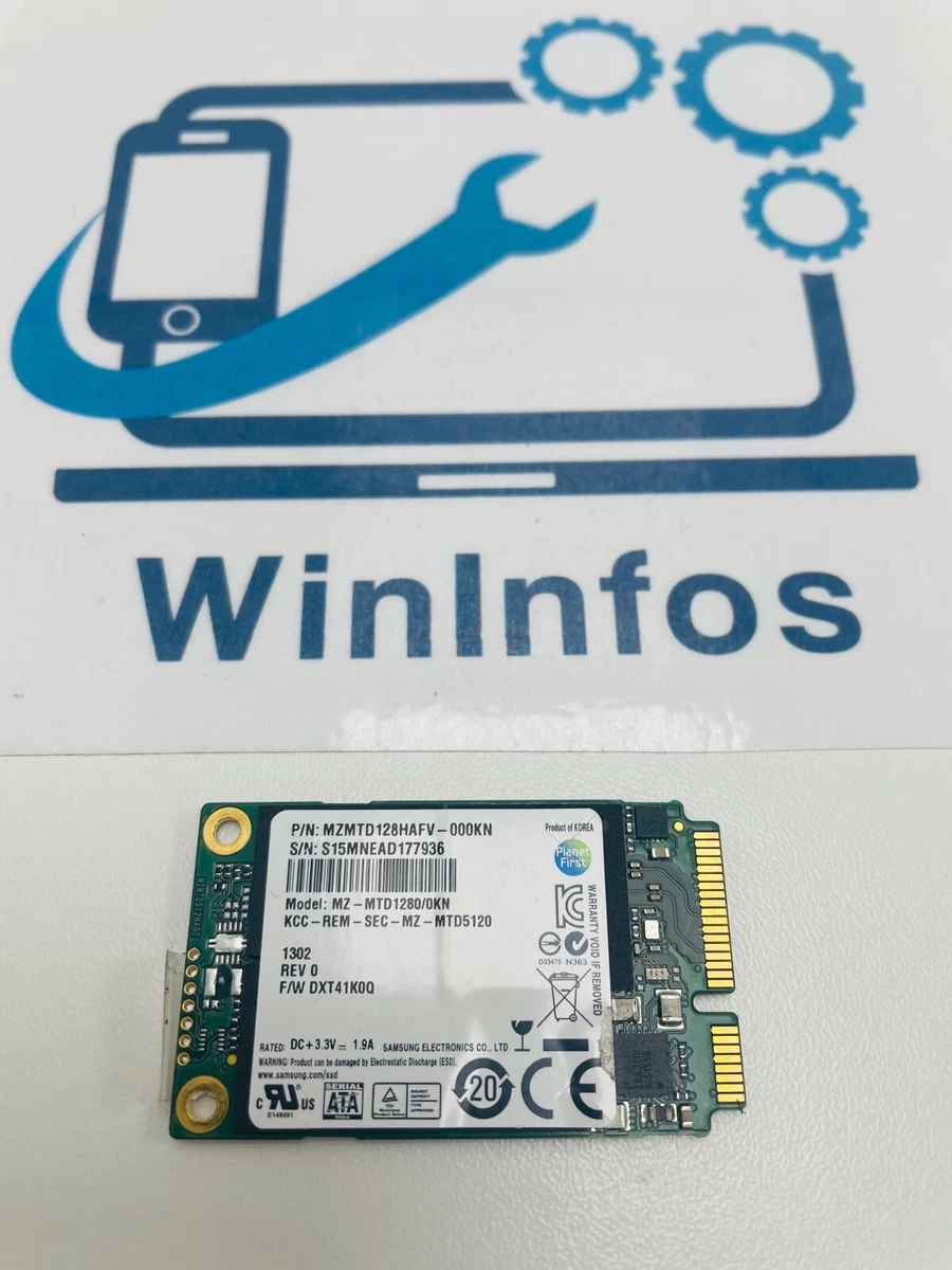 Samsung Mini Pci-E Msata 128GB SSD MZMTD128HAFV-000KN Samsung 905S  (NP905S3G)