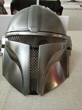 Star Wars The Mandalorian Half Mask Beskar Kids Youth Mask Costume Cosplay Purim