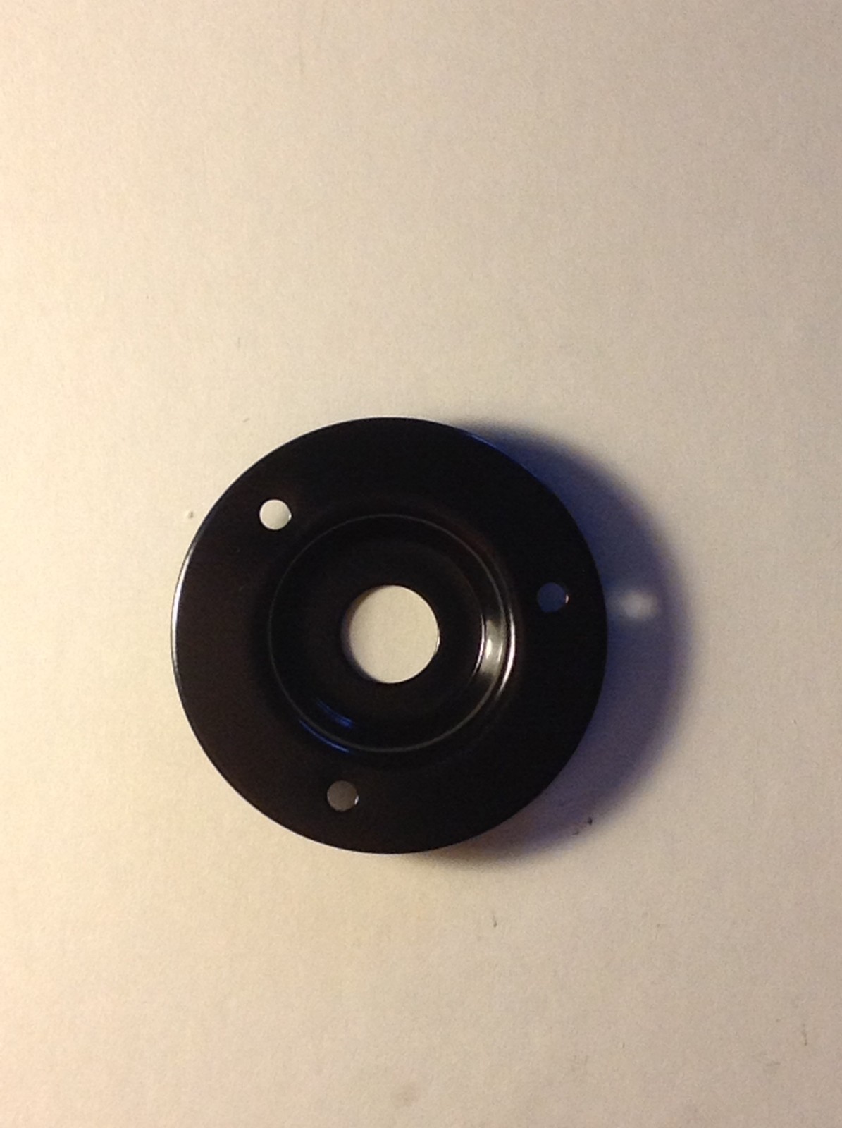 Black Recessed Metal Speaker Amp Jack Plate for 1/4" Jacks 2