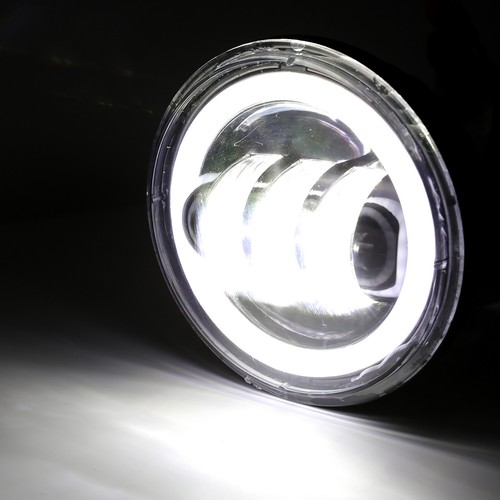4.5" LED Auxiliary Spot Passing Fog Lights w/ Housing Bucket Fit For Harley US - Picture 10 of 12