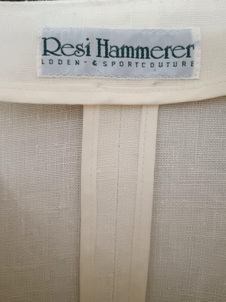 neuwertig Anzug RESI HAMMERER Made in Austria 100% Leinen Gr. 48- s. Maße unten! - Bild 4 von 4