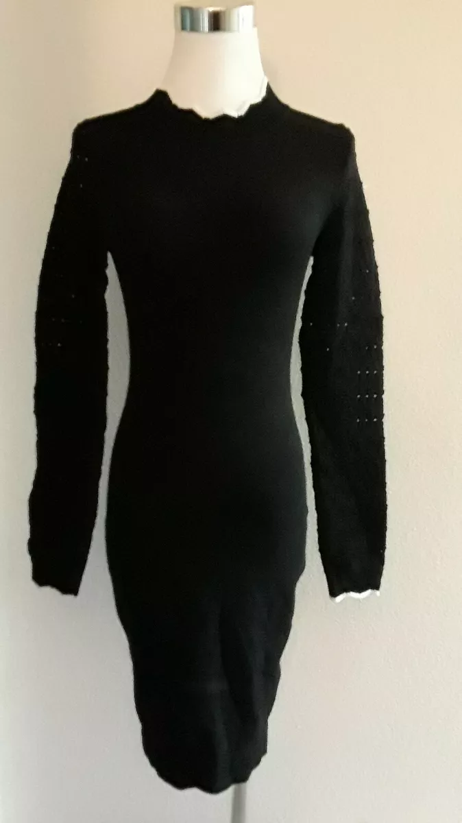 Karen millen top black bodycon dress