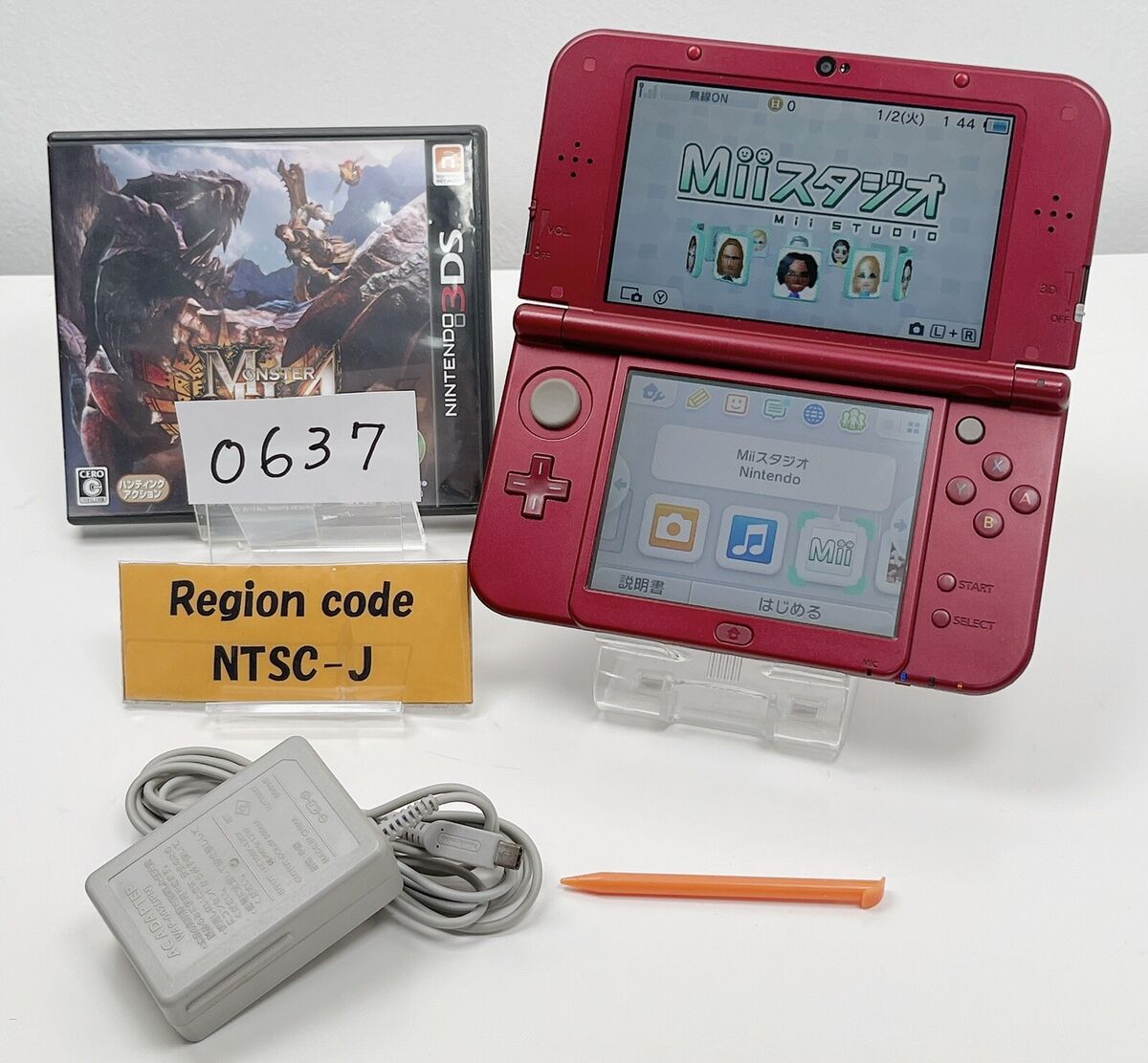 USED New Nintendo 3DS XL Metallic Red Upper screen IPS USED New Nintendo 3DS XL Metallic Red Upper screen IPS