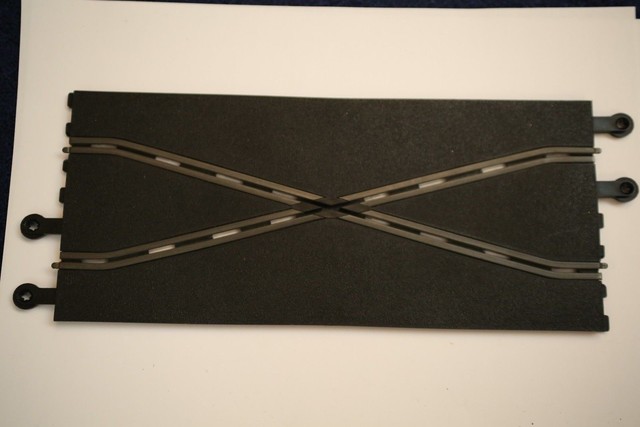 A Pair of Scalextric classic PT82 Crossover pieces