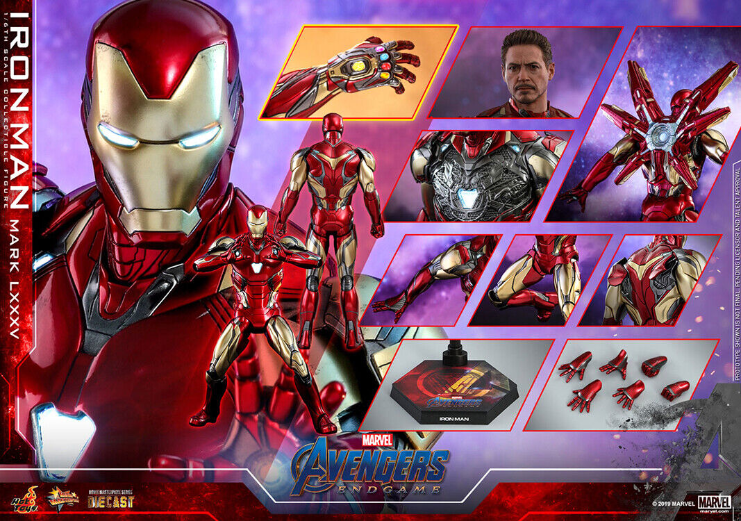 Avengers Endgame Figure 1/6 Scale Iron Man Mark LXXXV Hot Avengers Endgame Figure 1/6 Scale Iron Man Mark LXXXV Hot