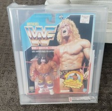WWF Hasbro Series 3 Canadian Ultimate Warrior MOC CAS NOT AFA 75+ Vintage New 