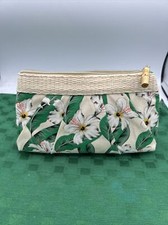 Estee Lauder Makeup Bag Toiletry Zipper Pouch - Green Floral