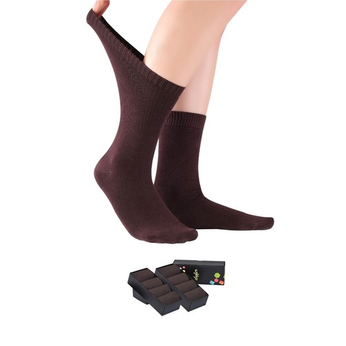 8 Pairs Women's Thin Bamboo Diabetic Crew Socks - Picture 19 of 24