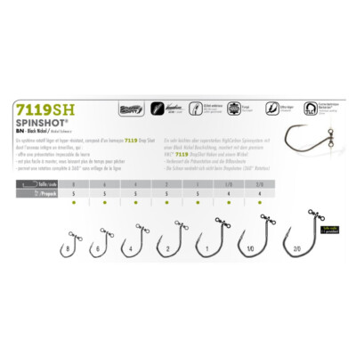 VMC 7119SH Spinshot Dropshot Zanderhaken Barschhaken Streetfishing