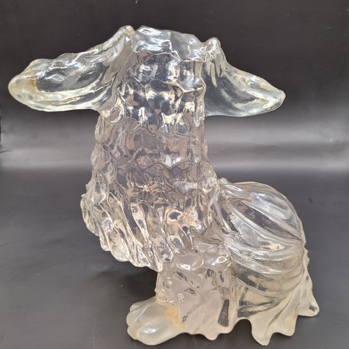 Dorothy Thorpe Clear Resin Pekingese Foo Dog Sculpture Figurine MCM 1960s Mexico - Picture 22 of 24