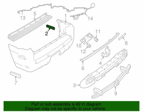 Soporte exterior de parachoques izquierdo o derecho para Ford Mountaineer 2002-2010 (N/P 1L2Z-17D942-BA)