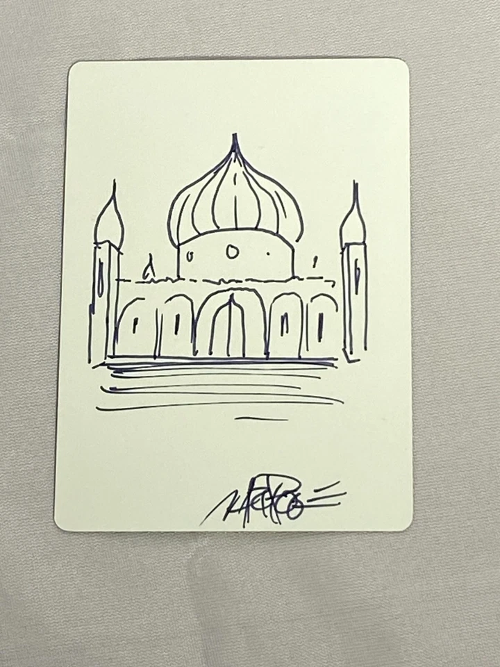 MTG Chinese Island (A) Artist Proof Library Sketch and Signature Signed Poole - Image 2 of 2