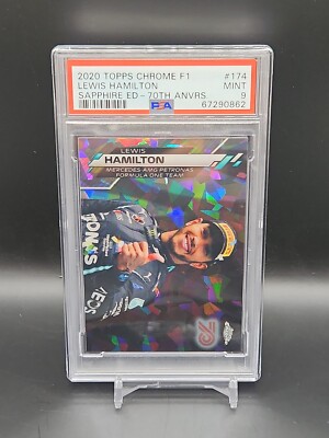 2020 Topps Chrome F1 Lewis Hamilton Sapphire ED - 70th Anniversary