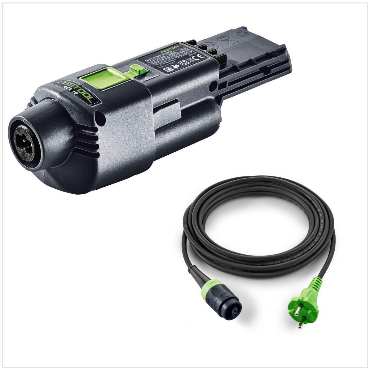 Festool Netzadapter ACA 220-240 / 18V Ergo für Akkuschleifer RTSC DTSC ETSC 202501