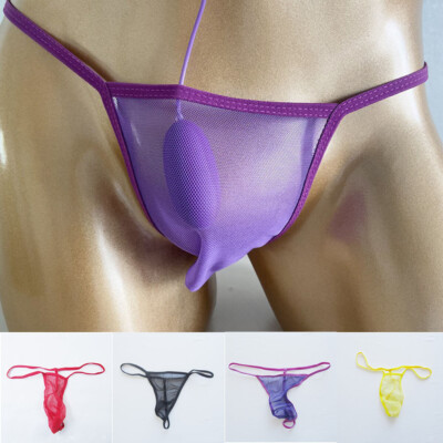 Men G-string Briefs Underwear Sexy Thongs Panties Underpants Lingerie T-Back US