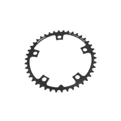 Plateau Stronglight Route 51 Dents - Alu 7075 Noir - 130 Mm Extérieur - 9/10 Vitesses