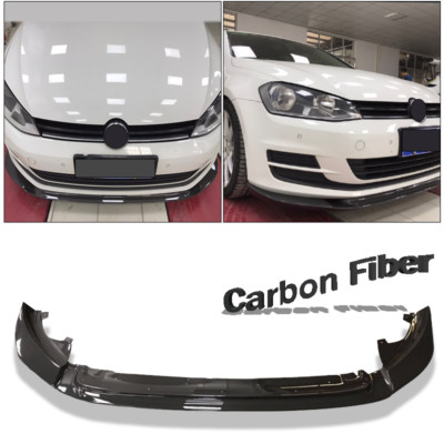 For 2013-2016 14 Volkswagen VW Golf 7 VARIANT CF BLACK Front Bumper Spoiler Lip