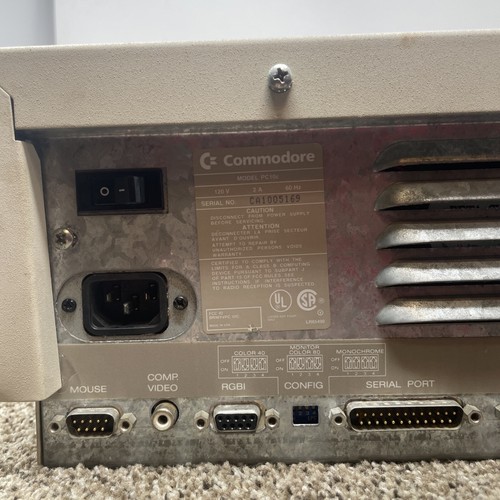 Vintage Commodore Colt PC10c Powers On *SOLD AS-IS* FOR PARTS With Cards - Afbeelding 5 van 20
