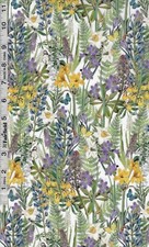 Spring Garden Flowers by Clothworks bty