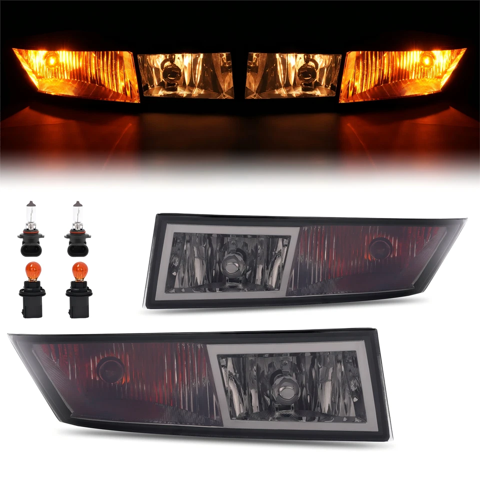 Pair Fog Lights W/Turn Signal For Cadillac Escalade/ESV/EXT 07 08-13 LH&RH Smoke Foto 2 de 4