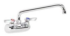 	Krowne Silver Series 10-410L Wall Mount Kitchen Faucet with 4” Center Mount ...